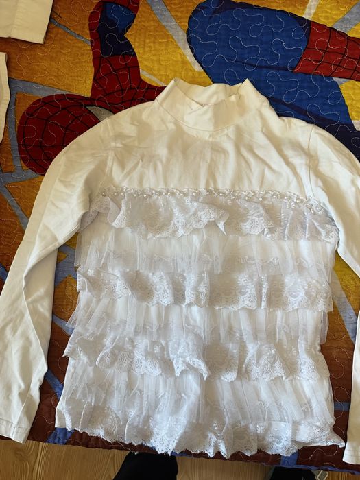 Белые рубашки для девочек