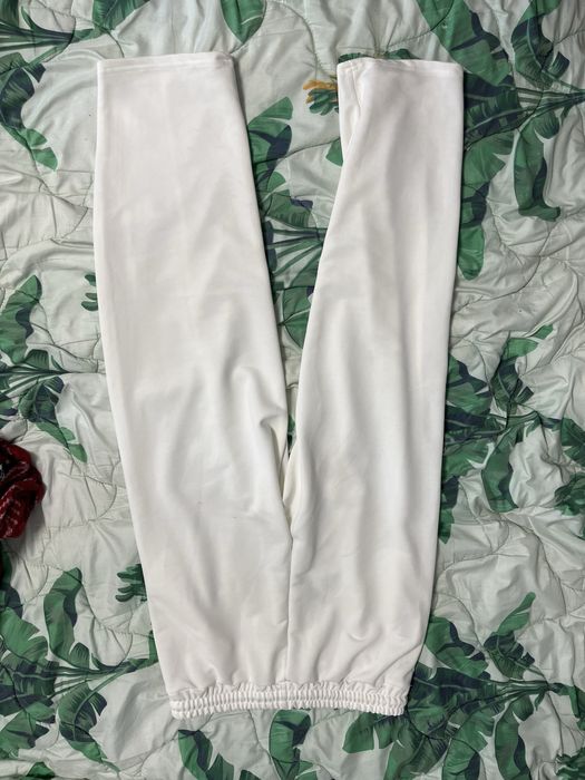 Pantaloni albi de trening Shein