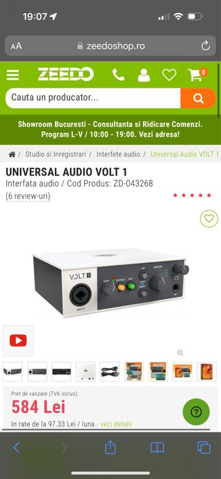 Interfață audio VOLT 1