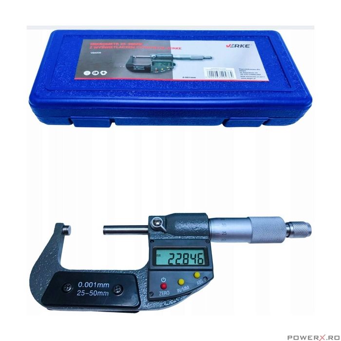 Mictrometru 25 - 50 mm, pentru masurarea dimensiunilor, cu display