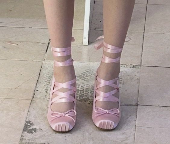 Туфли на выпускной, в балетном стиле