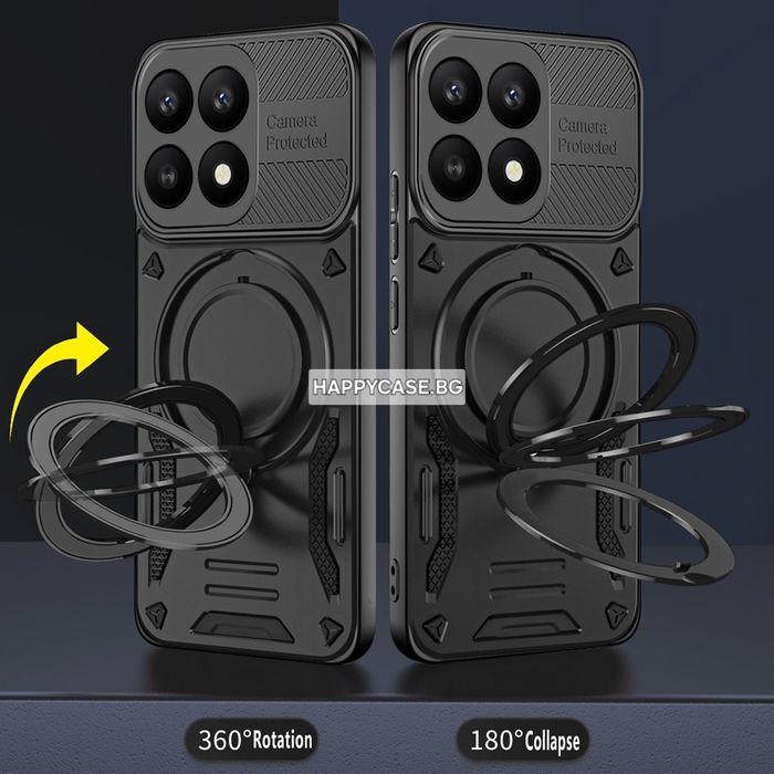Xiaomi 17T Pro / RING ARMOR Удароустойчив кейс гръб с пръстен
