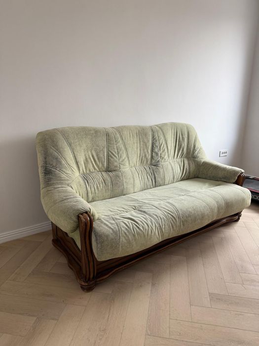 Canapea 3 locuri lemn masiv, stil clasic