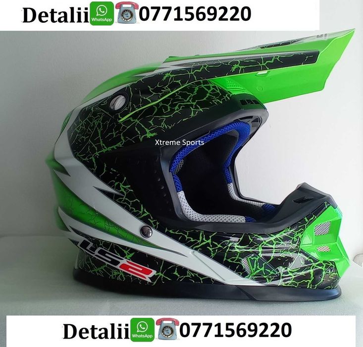 Casca moto enduro downhill atv bicicleta cross ochelari manusi LS 2
