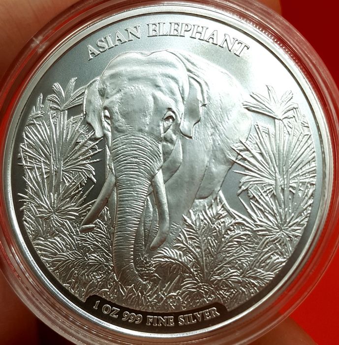 Laos Croatia Cambogia monede lingou argint 999