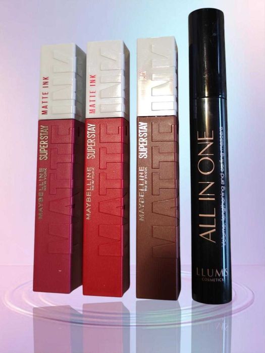 НОВИ - Червила Maybelline SuperStay Matte Ink + Llums спирала 3 в 1