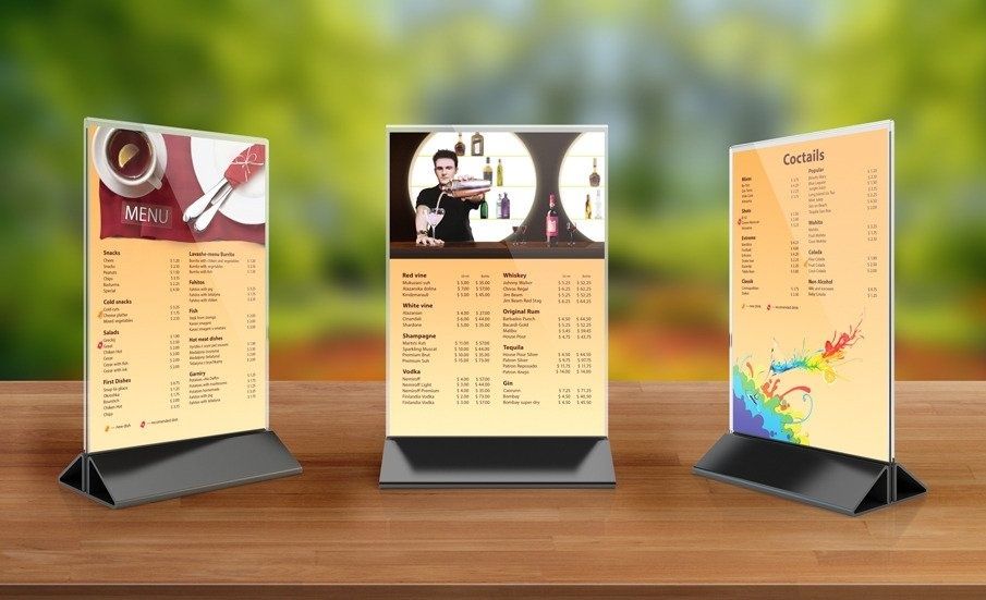 Подставки для меню оптом