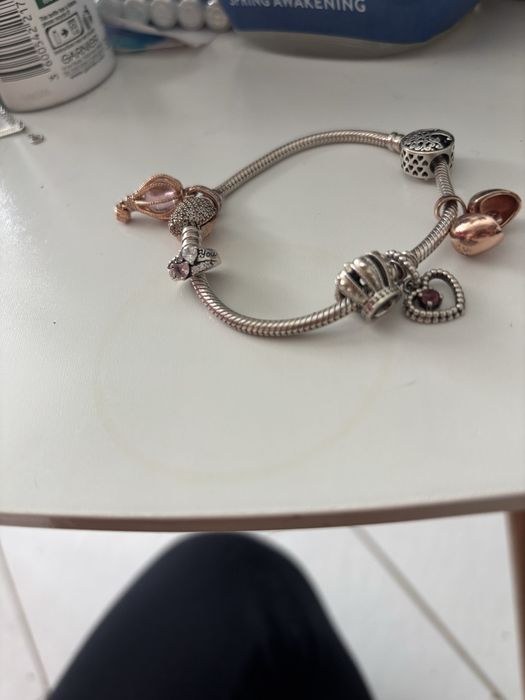 Оригинална гривна Pandora Rose с 6 чарма – комплект или на бройка