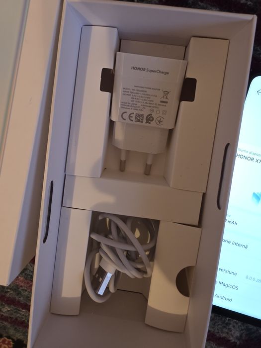 Vand Telefon mobil, Honor X7a, 4 GB RAM, 128 GB, Dual SIM, LTE, Midnig