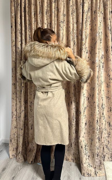 Palton Alpacacu blana naturala