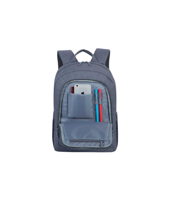 ^Рюкзак RIVACASE 7560 Laptop Canvas Backpack 15.6" grey / 6