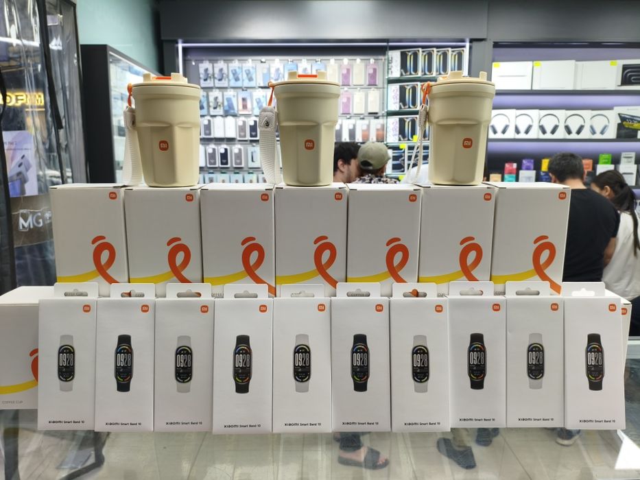 Продам новые Mi band 10 global + бонус термокружка