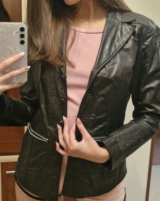 Дамско кожено яке от естествена кожа