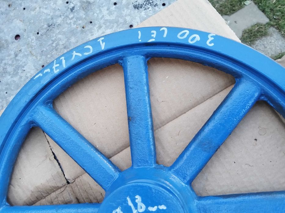 Fulie cu o curea de fonta