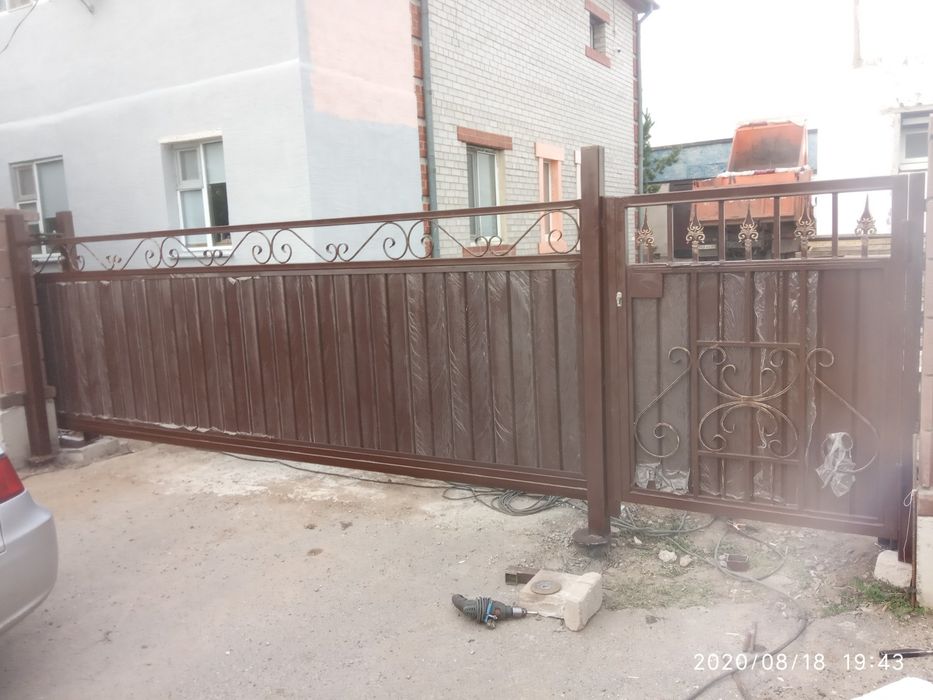 Ворота под ключ. Откатные с автоматикой