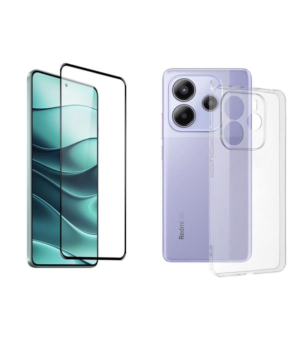 Husa Guardian Tpu si Folie Sticla Xiaomi Redmi Note 14 14C 14T PRO 5G