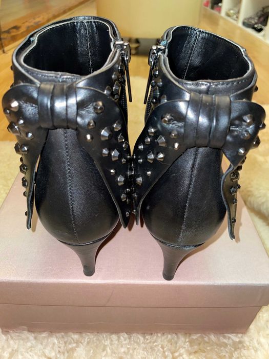 Botine stiletto LJ, piele naturala, marimea 39