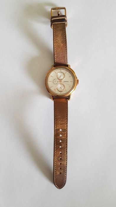 ceas fossil dama curea piele quartz bq1586