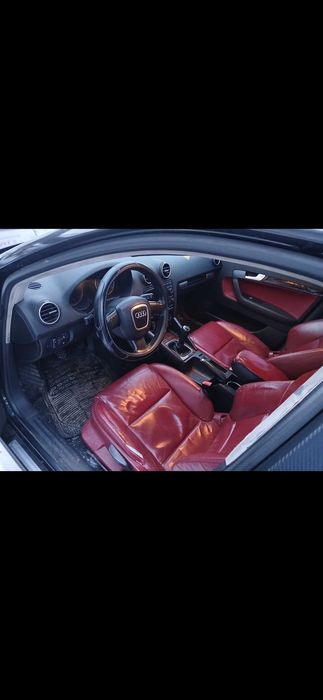 Audi A3 2.0 TDI BKD 2005 – piele roșie, manuală impecabilă, ITP recentAudi A3 2.0 TDI BKD 2005
