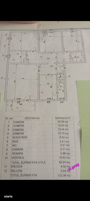 Apartament 4 Camere 93 Mp Baicului Sector 2