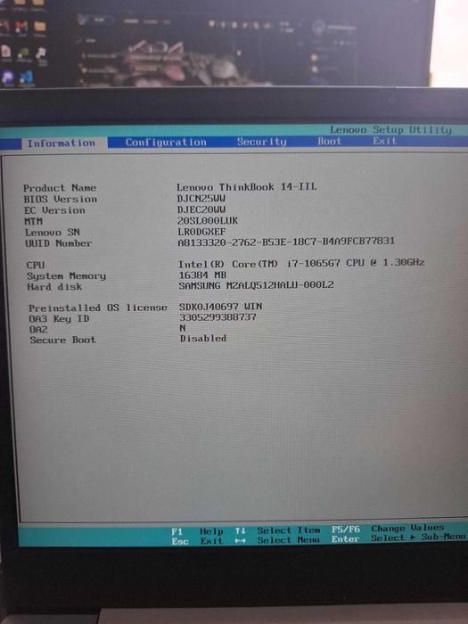 Laptop Lenovo ThinkBook 14-IIL