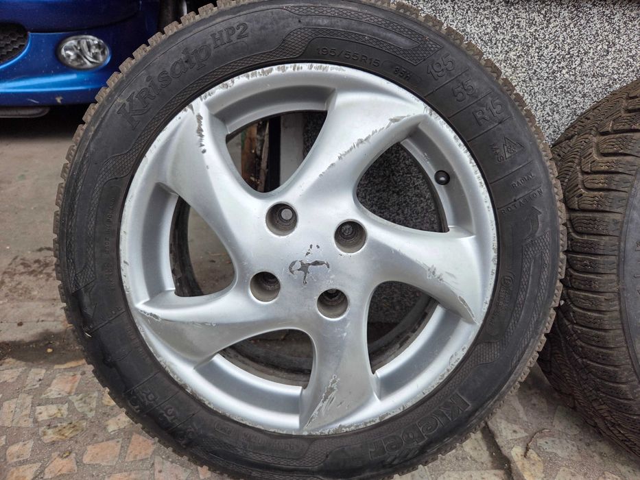 15 4x108 Peugeot 206 джанти + гуми