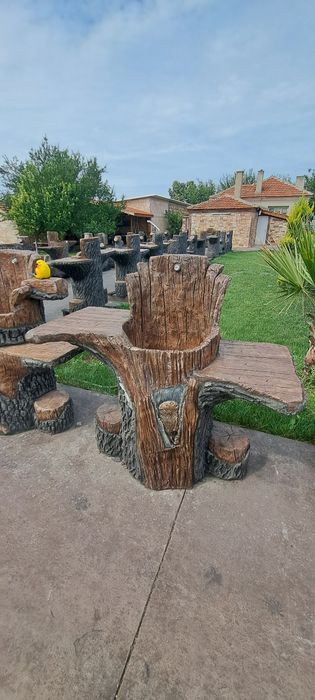 Градинска чешма от декоративен бетон