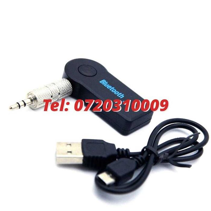 Adaptor Auxiliar Cu Bluetooth Cablu Usb Inclus Si Mufa Aux
