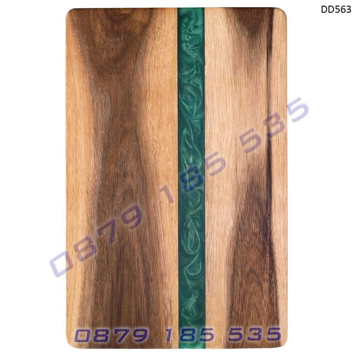 Дъска с цветна епоксидна смола акациево дърво кухня сервиране рязане