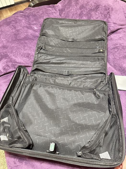 Кожаный чехол для одежды, портплед