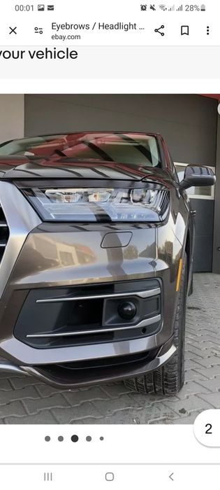 Pleoape faruri Audi q7 4m 2015-2020 Tunning