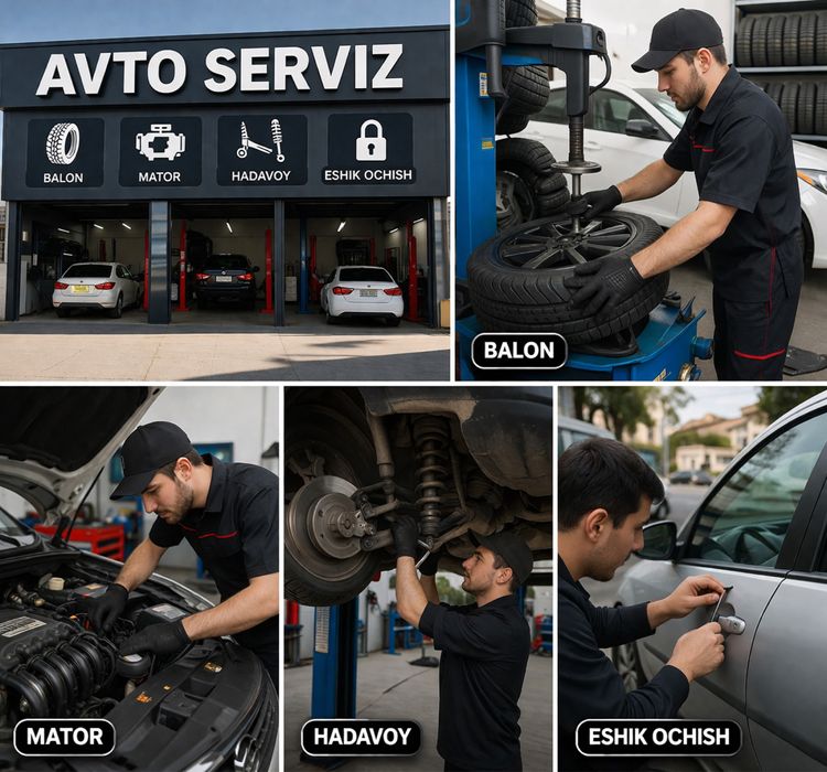 Avto servis vizif xizmati va servisda xizmat