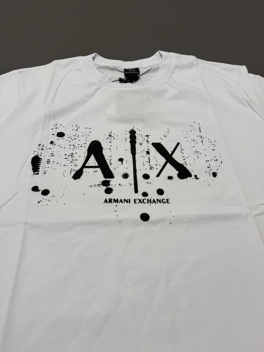 Tricou Armani Exchange alb – logo A|X– nou cu etichetă