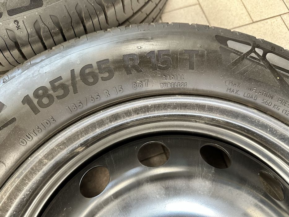 Set jante tabla 15” si anvelope 4x98 originale Fiat500