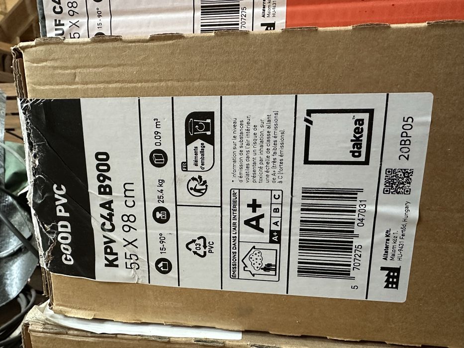 Verestre tip velux mansarda noi , in cutie cu 3 sticle (tripan)