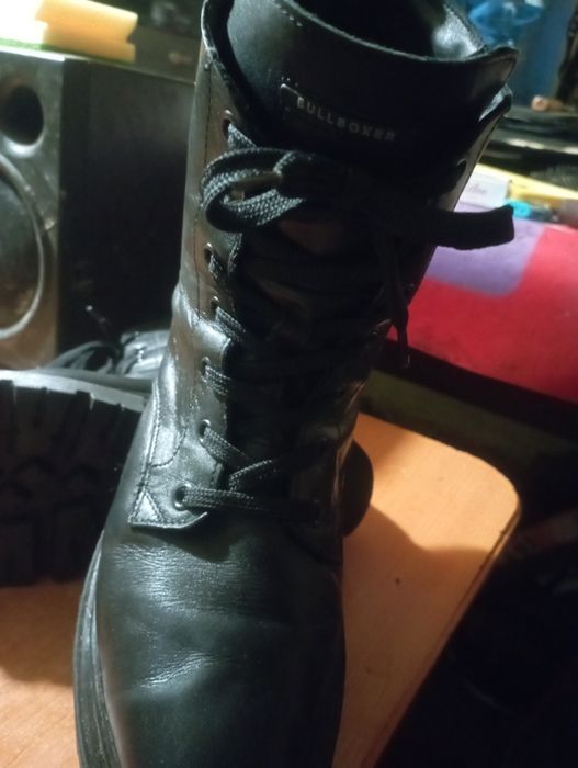 Ghete de piele naturală căptușite termic Bull Boxer