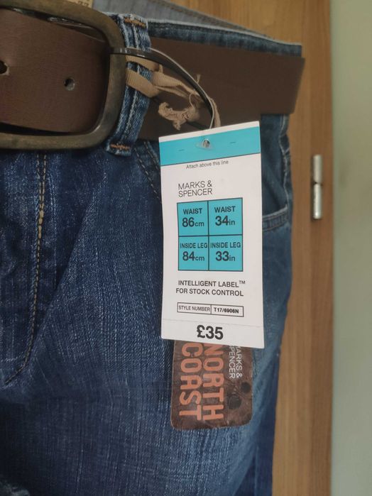 мъжки дънки марка Marks & Spencer размер 34