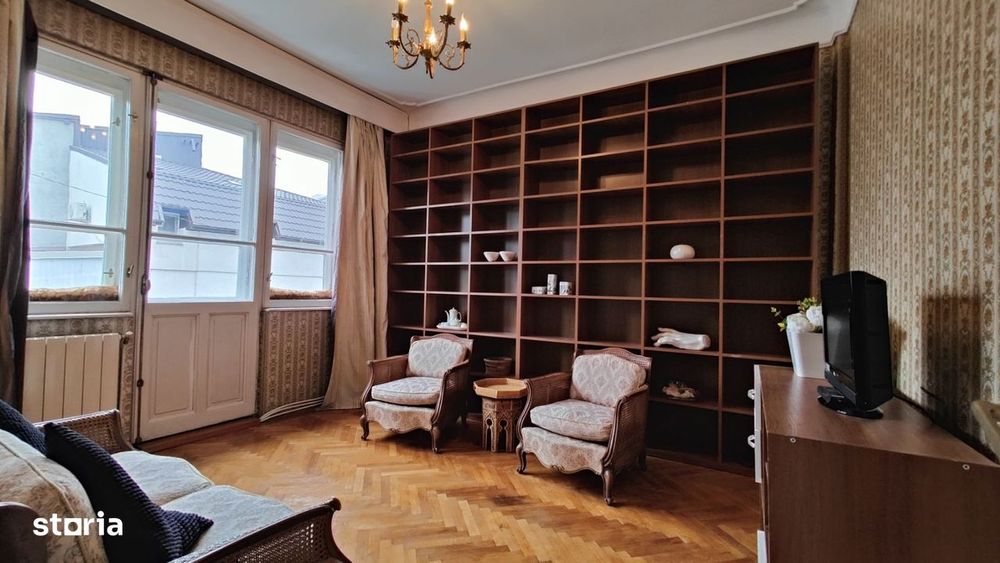 Apartament interbelic elegant cu terasă, pe Vasile Lascăr – lângă Daci