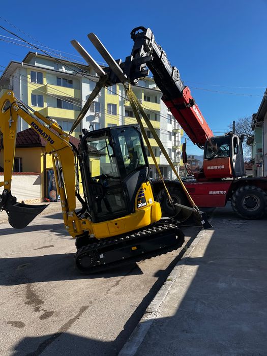 Услуги с мини верижен багер3.5т  транспорт  със самосвал 3т