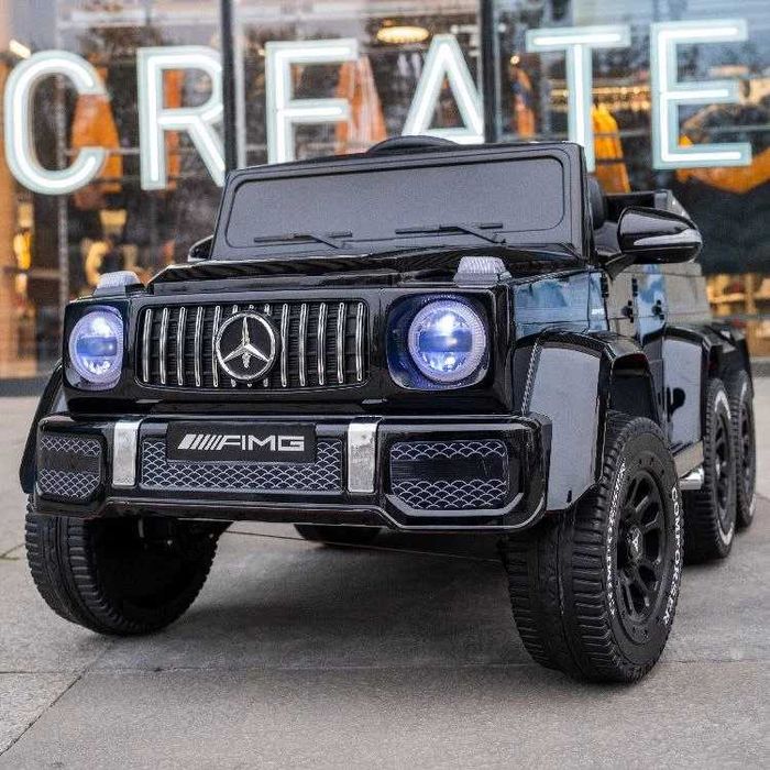 НАЛИЧЕН Детски акумулаторен джип Mercedes G63 6x6 двуместен модел 2025
