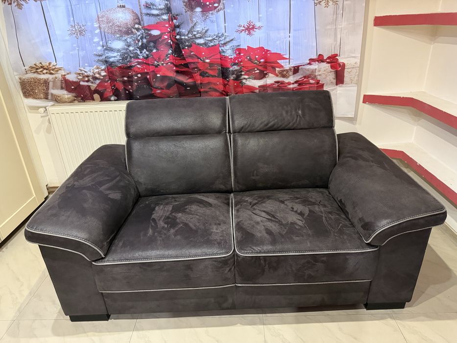 Set canapele piele intoarsa