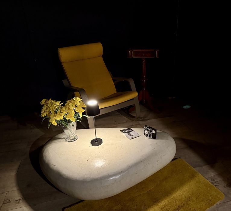 Masuta cafea din piatra  naturala - model sculptural tip Sasso