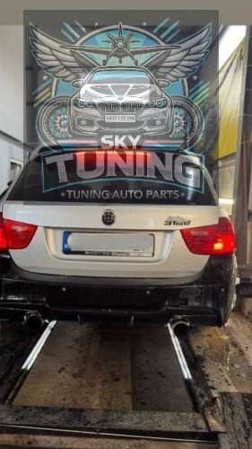 Дифузьор / добавка за задна броня за БМВ Е90 - Е91 / BMW E90 Diffuser