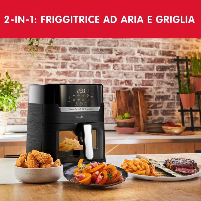 Фритюрник с горещ въздух Moulinex Easy Fry & Grill Vision 4.2L (EZ5068)