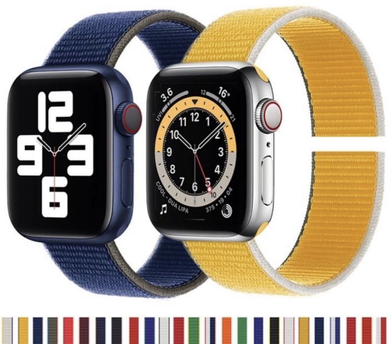 Curea Direct Nylon Style Ceas Apple Watch Husa Folie Silicon