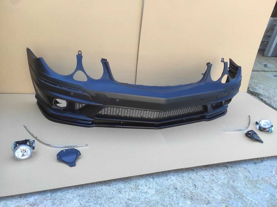 предна броня Mercedes W211 Е63 AMG + Лип спойлер Е63