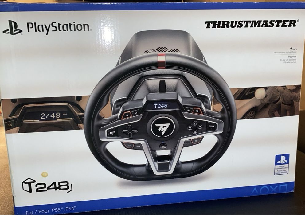 НОВ! Thrustmaster T248 Simracing Волан с педали PC/Playstation