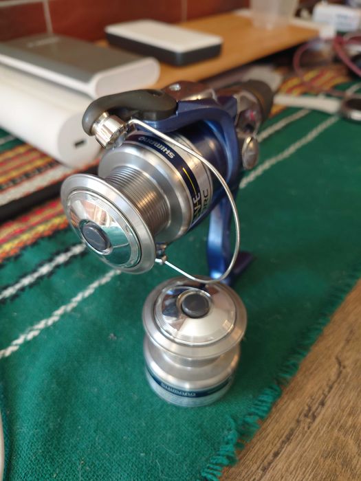 Риболовен комплект Италианска въдица Lineaeffe Carbon и макара Shimano