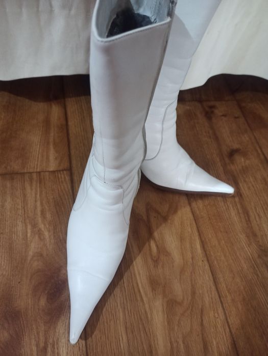 Сапожки кожаные натуральные