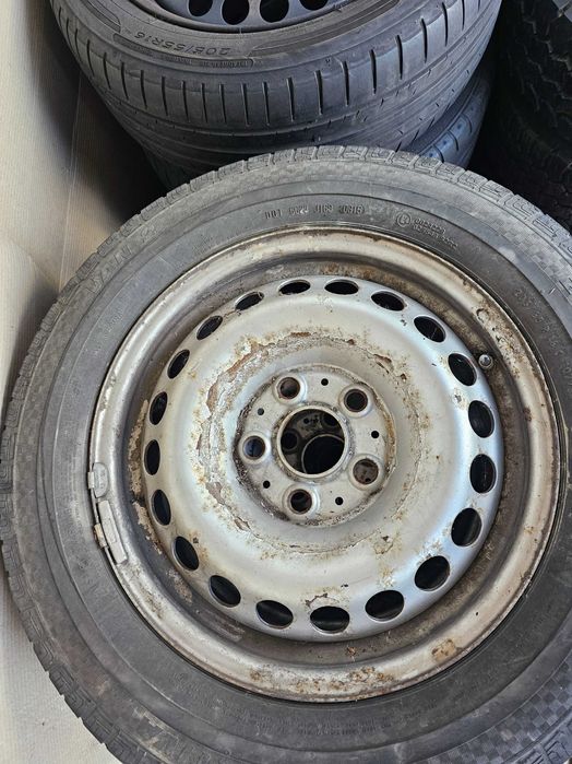 JanteTabla 16''5x120+Cauciucuri 205-65-16''C-VwT5/Transporter/Multivan